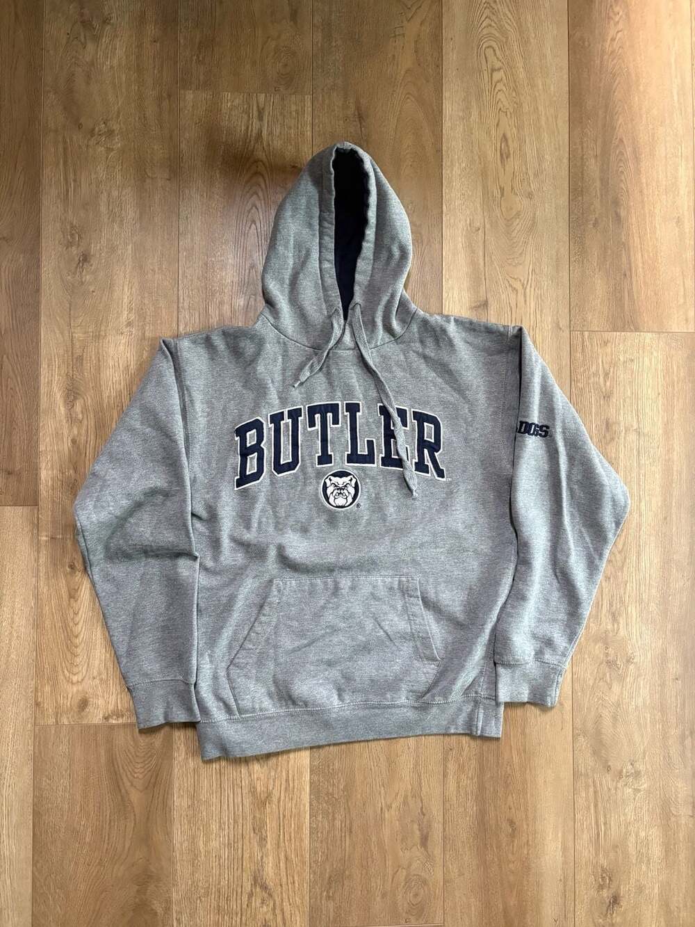 Old Varsity Brand Butler University Bulldogs Gray Fleece Pullover Hoodie Medium